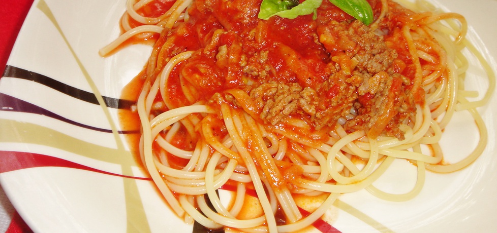 Spaghetti z wołowiną, cukinią i pomidorami (autor: justi2401 ...