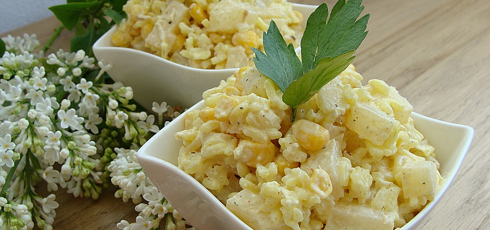 Indyjska sałatka z ryżem imbirem i ananasem (autor: 2milutka ...