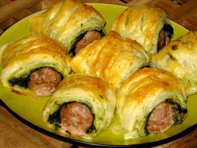 Sausage roll czyli kiełbaski zapiekane w cieście francuskim ...