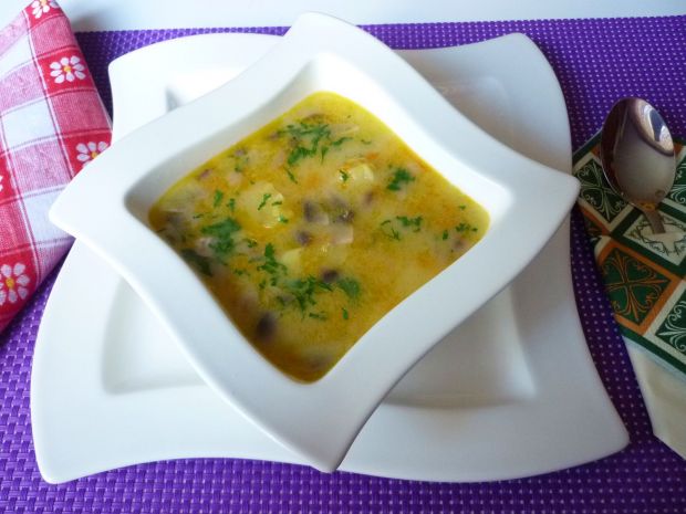 Zupy: zupa warzywna z pieczarkami