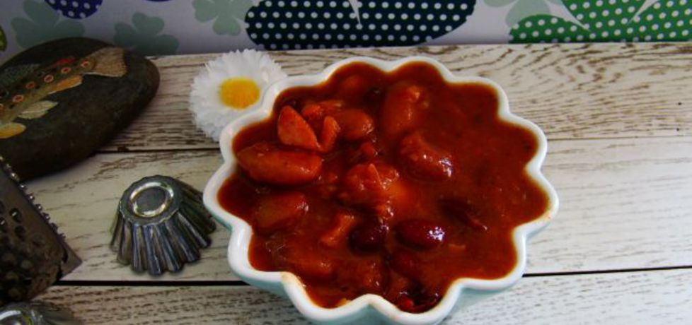 Kolorowa fasola w pomidorach (autor: iwa643)