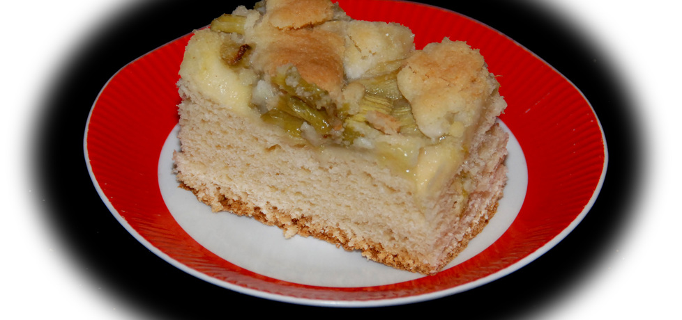 Ciasto drożdżowe z rabarbarem i kruszonką (autor: fotoviderek ...