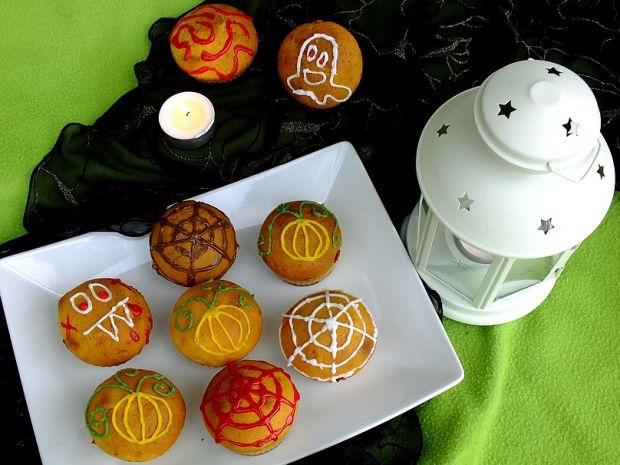 Przepis  dyniowe muffinki na halloween przepis