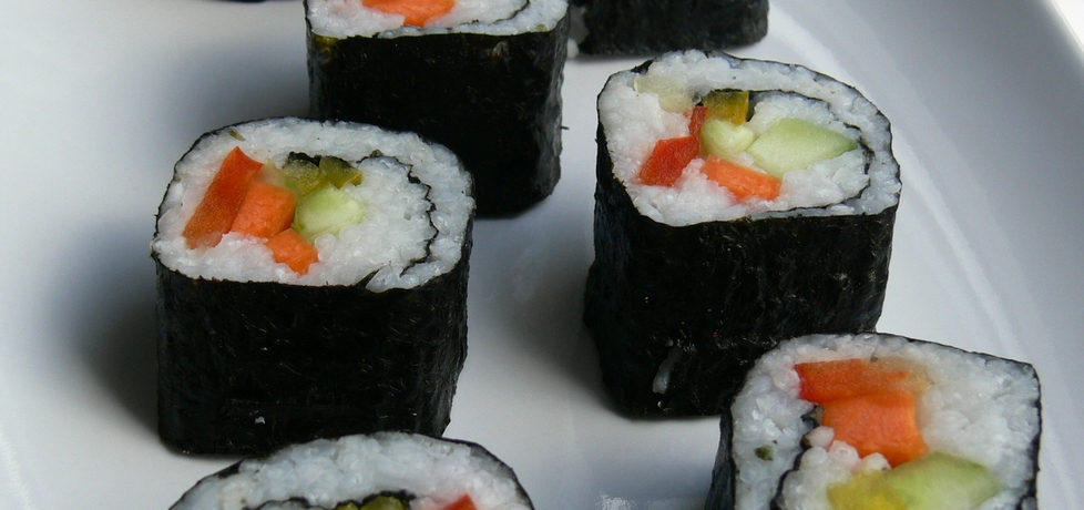 Wega?skie ?agodne sushi (autor: bernadettap)