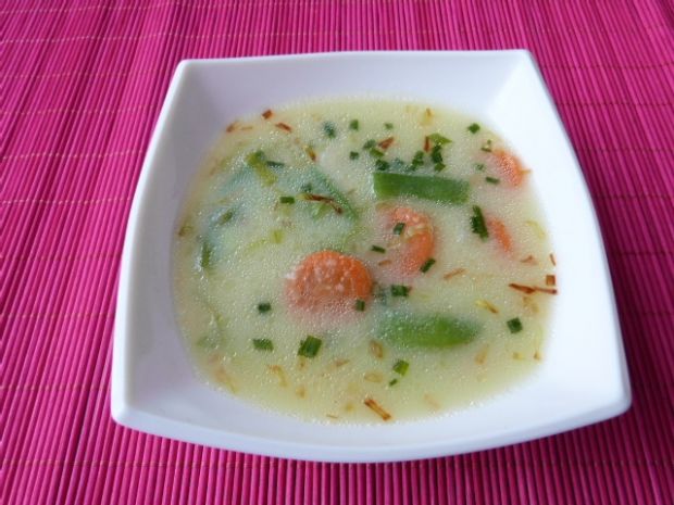 Przepis  warzywna zupa z fasolką szparagową przepis