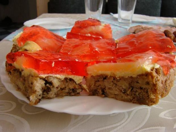 Przepis  ciasto z orzechami i ananasem przepis