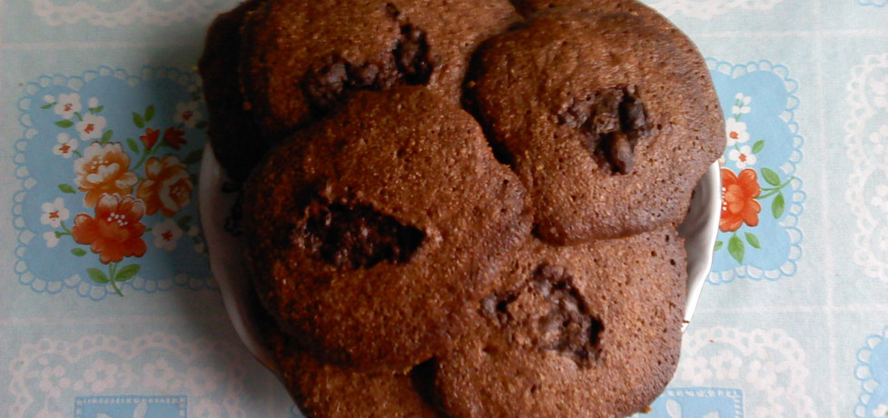 Ciasteczka kakaowe z kaszy mannej z kremem czekoladowym ...