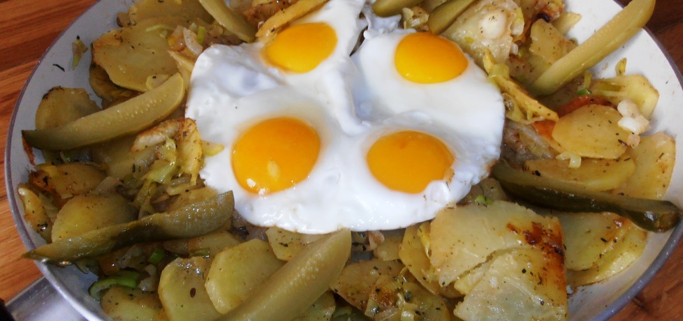 Ziemniaki z patelni z sadzonym jajem (autor: 2milutka ...