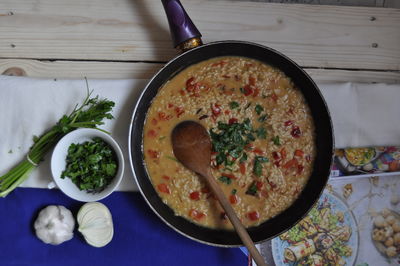 Risotto z grillowaną papryką