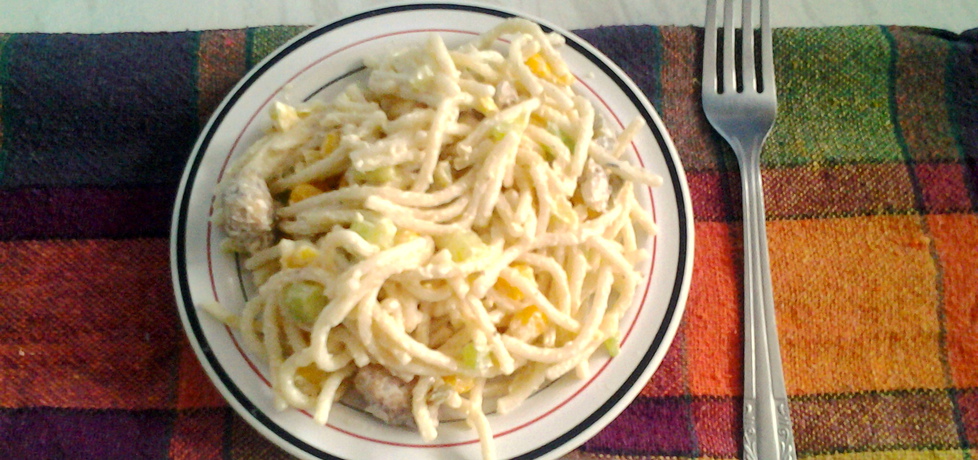 Sałatka ogórkowa z makaronem spagetti (autor: paulasucha ...
