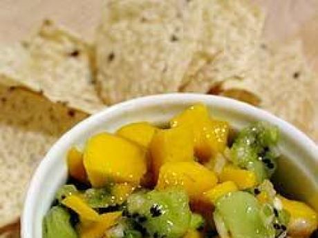 Przepis  sałatka z kiwi i mango przepis
