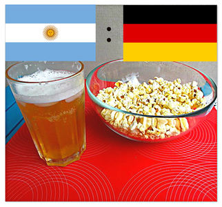 Pikantny popcorn na mundial