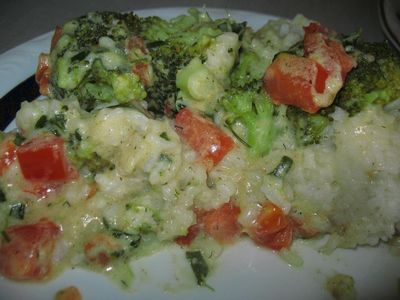 Zapiekanka brokułowa pod musztardowym sosem
