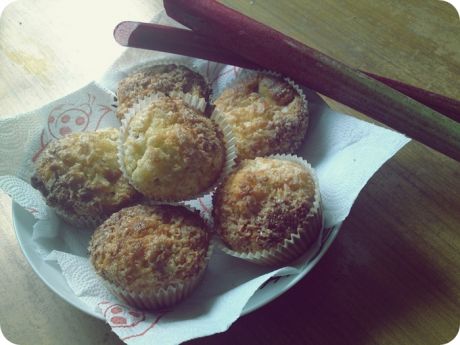 Przepis  rabarbarowe muffiny przepis