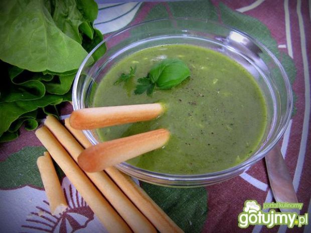 Przepis  zupa krem z zielonej sałaty przepis