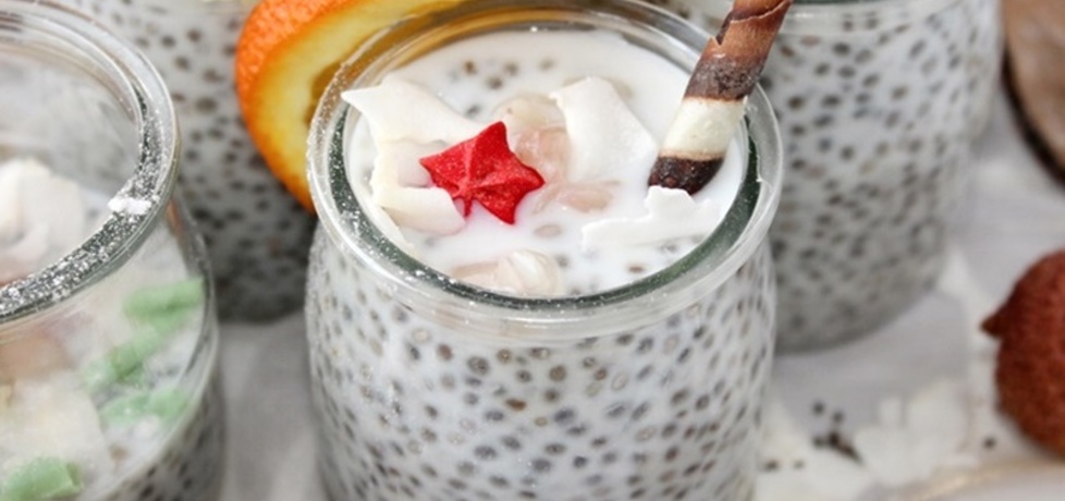 Pudding kokosowy z chia, liczi i nutą pomarańczy (autor: diana ...