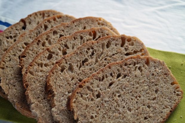 Przepis  chleb z prażonymi płatkami żytnimi przepis