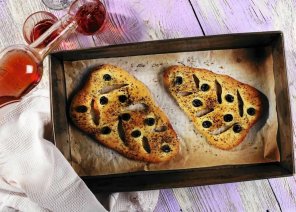Fougasse  prowansalski chleb z oliwkami