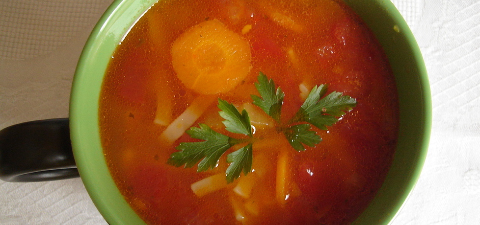 Włoska zupa pomidorowa z makaronem (autor: lidzia ...