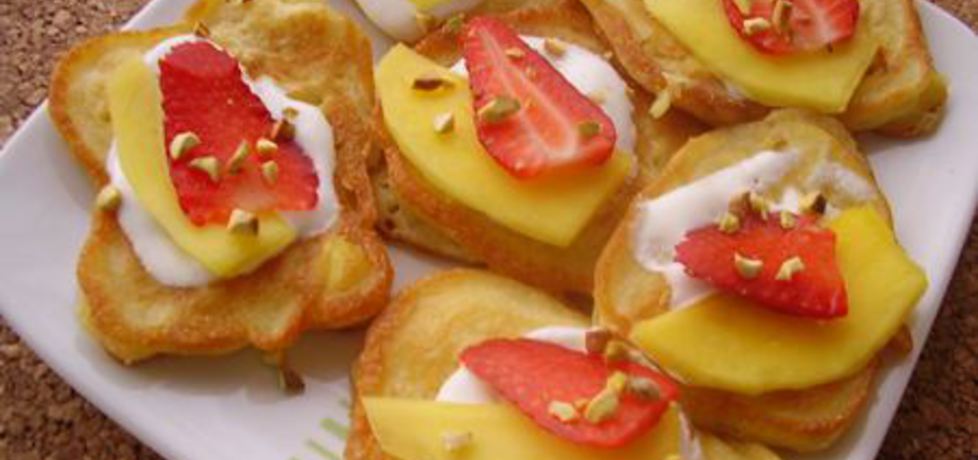 Racuszki serowe z mango. (autor: ewa104)