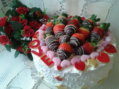 Walentynkowy tort