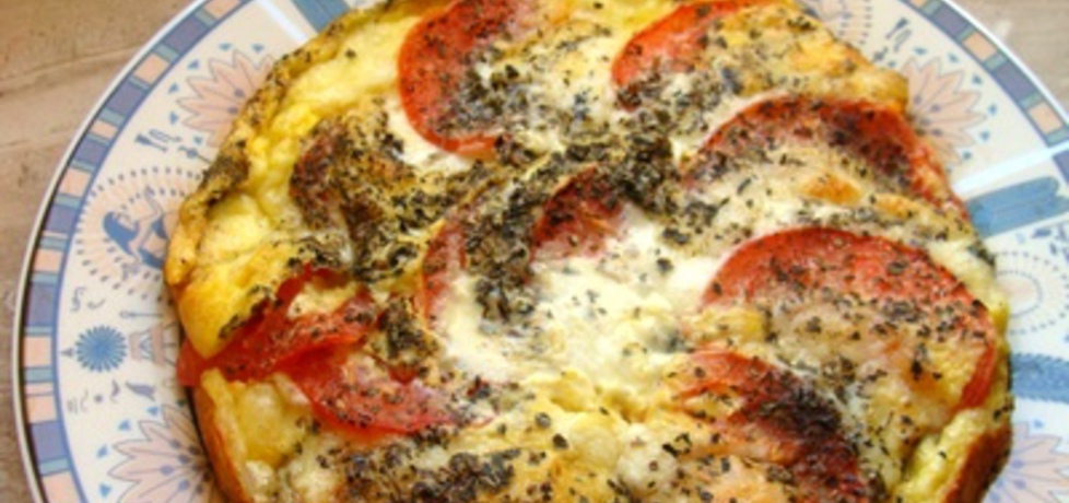 Zapiekany omlet z mozzarellą. (autor: paulina2157 ...
