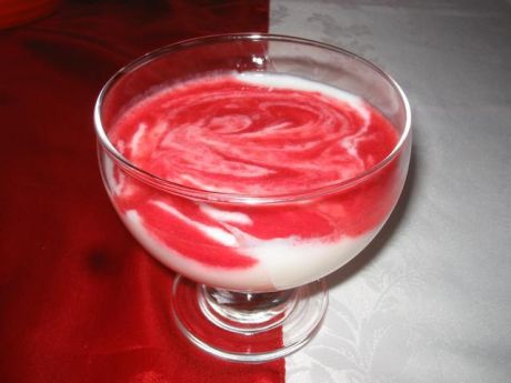 Przepis  deser z jogurtu i truskawek przepis