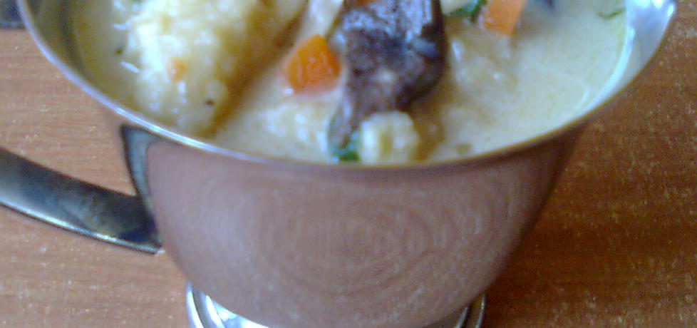 Zupa grzybowa z ziemniaczanymi kluchami (autor: joanna83 ...