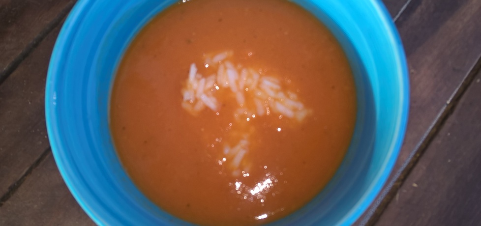 Zupa pomidorowa z czerwoną soczewicą i ryżem (autor: pietruszka ...