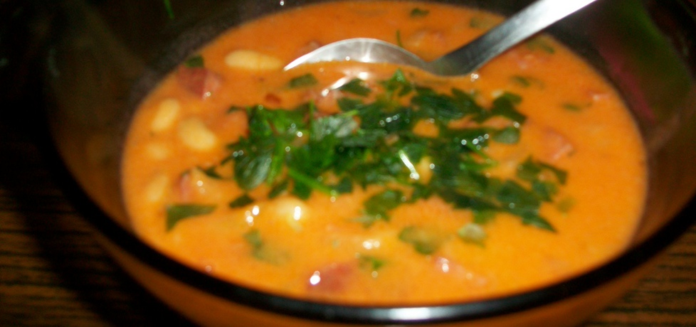Zupa fasolowo  pomidorowa. (autor: izabela