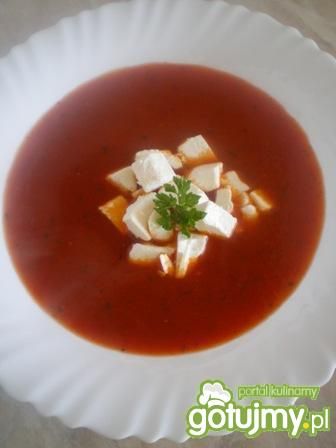 Przepis  zupa pomidorowa z fetą przepis