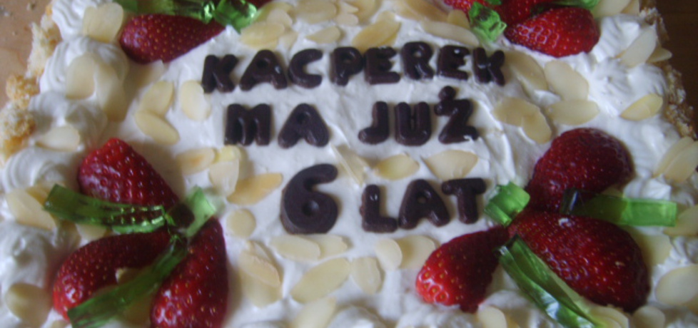 Tort śmietanowo-truskawkowy (autor: wieslawa1)