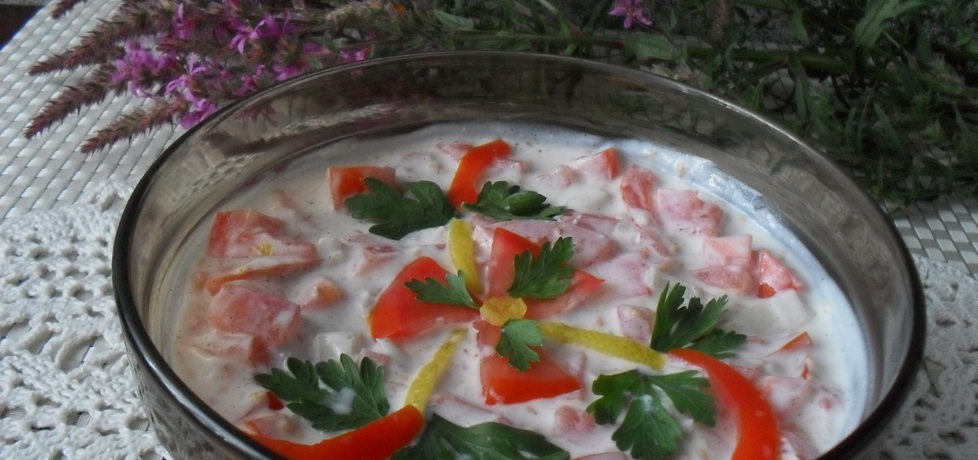 Sałatka z pomidorów z ziarnem sezamowym (autor: urszula