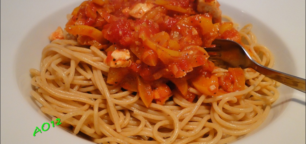 Spaghetti z kurczakiem. (autor: ao12)