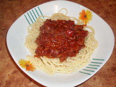 Mięsno warzywne spaghetti