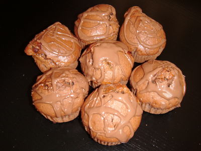 Muffiny czekoladowe z dodatkiem brzoskwiń
