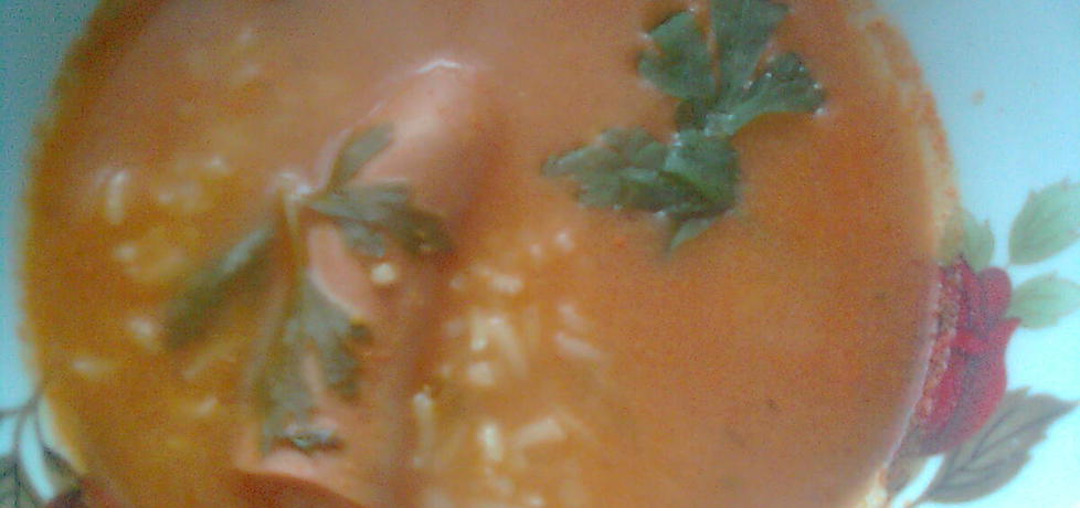 Pomidorowa z ryżem i parówkami (autor: emilia22)