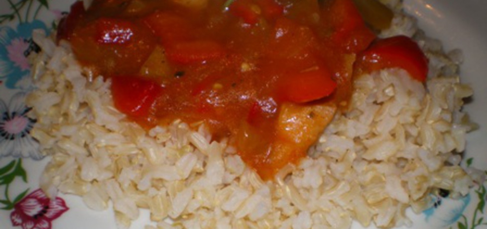 Ryż brązowy z kurczakiem w sosie (autor: ilka86)