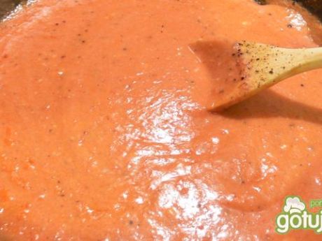 Przepis  sos śmietanowo- pomidorowy przepis
