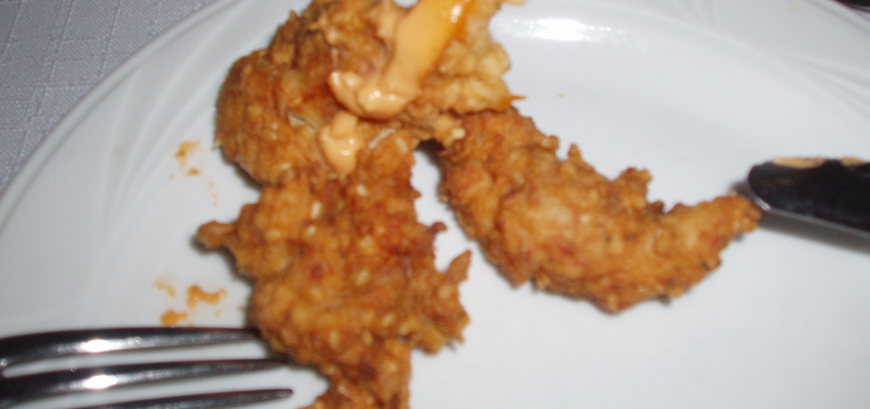 Przekąska z kurczaka w sezamie z sosem (autor: gosia18 ...