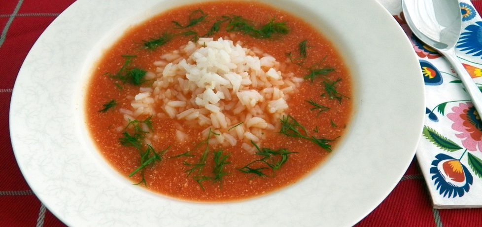 Zupa pomidorowa ze świeżych pomidorów (autor: koper ...