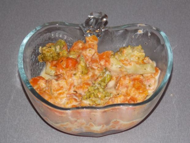 Przepis  zasmażana marchewka z brokułem przepis