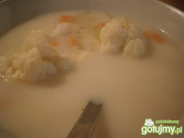 Przepis  zupa kalafiorowa biała przepis