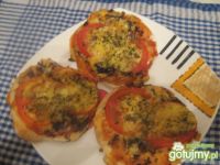 Przepis  pomidorowe mini pizze przepis