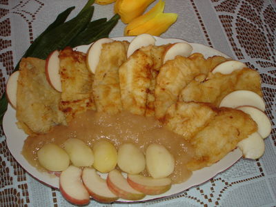 Filety rybne w sosie jabłkowym
