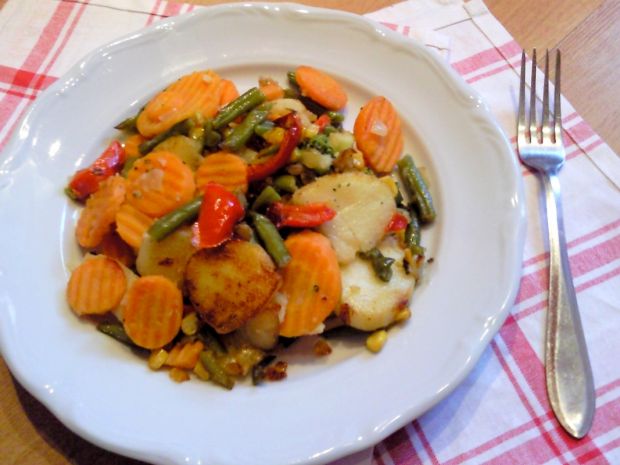 Warzywa z patelni (na obiad)