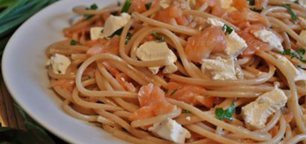 Spaghetti z wędzonym łososiem (autor: grumko)