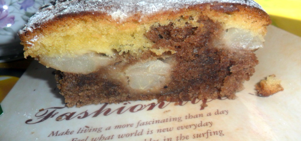 Ucierane ciasto z gruszkami (autor: iwa27)