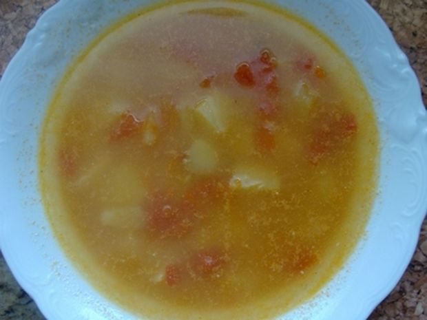 Przepis  zupa z kawałkami pomidorów przepis