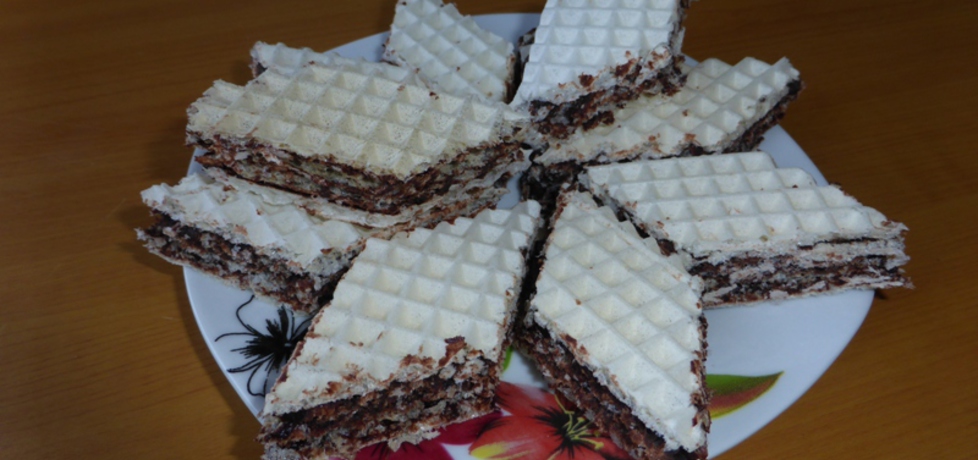 Wafle z masą czekoladową (autor: wioleczka83)